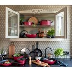 Casa si Gradina - Bucatarie si vesela - Vase pentru gatit - Tigai si seturi - Tigaie wok cu capac AMBITION Noel, 28cm, invelis Qualum Basic, inductie - Infinity.ro