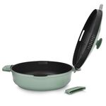 Casa si Gradina - Bucatarie si vesela - Vase pentru gatit - Tigai si seturi - Tigaie adanca cu capac AMBITION Fern, 28cm, 3.9L, invelis Qualum Basic, inductie - Infinity.ro