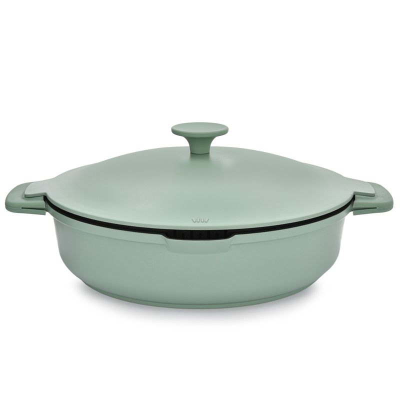 Casa si Gradina - Bucatarie si vesela - Vase pentru gatit - Tigai si seturi - Tigaie adanca cu capac AMBITION Fern, 28cm, 3.9L, invelis Qualum Basic, inductie - Infinity.ro