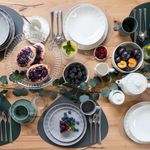 Casa si Gradina - Bucatarie si vesela - Vesela si tacamuri - Farfurii si boluri - Farfurie adanca AMBITION Ligne, 21cm, portelan, verde - Infinity.ro