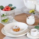 Casa si Gradina - Bucatarie si vesela - Vesela si tacamuri - Farfurii si boluri - Farfurie plata AMBITION Ligne, 26cm, portelan, alb - Infinity.ro