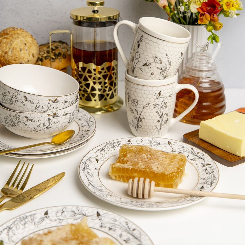 Casa si Gradina - Bucatarie si vesela - Vesela si tacamuri - Farfurii si boluri - Bol AMBITION Gold Bee, 13cm, portelan - Infinity.ro