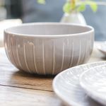 Casa si Gradina - Bucatarie si vesela - Vesela si tacamuri - Farfurii si boluri - Bol mic AMBITION Ligne, 12cm, portelan, gri - Infinity.ro