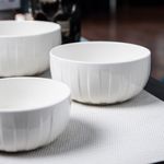 Casa si Gradina - Bucatarie si vesela - Vesela si tacamuri - Farfurii si boluri - Bol mic AMBITION Ligne, 12cm, portelan, alb - Infinity.ro