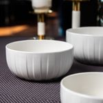 Casa si Gradina - Bucatarie si vesela - Vesela si tacamuri - Farfurii si boluri - Bol mic AMBITION Ligne, 12cm, portelan, alb - Infinity.ro