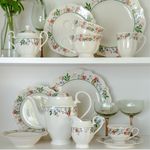 Casa si Gradina - Bucatarie si vesela - Vesela si tacamuri - Farfurii si boluri - Bol mediu AMBITION Rosalia, 18cm, portelan, model floral - Infinity.ro