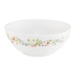 Casa si Gradina - Bucatarie si vesela - Vesela si tacamuri - Farfurii si boluri - Bol mediu AMBITION Bloom, 17cm, sticla opal, model floral - Infinity.ro