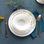 Casa si Gradina - Bucatarie si vesela - Vesela si tacamuri - Farfurii si boluri - Bol mediu AMBITION Bloom, 17cm, sticla opal, model floral - Infinity.ro