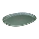 Casa si Gradina - Bucatarie si vesela - Vesela si tacamuri - Platouri de bucatarie - Platou oval AMBITION Ligne, 30x22.5cm, portelan, verde - Infinity.ro