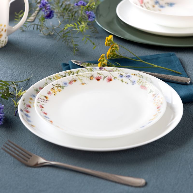 Casa si Gradina - Bucatarie si vesela - Vesela si tacamuri - Servicii de masa - Serviciu de masa AMBITION Bloom, 18 piese, 6 persoane, sticla opal - Infinity.ro