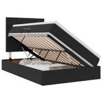Casa si Gradina - Mobilier - Paturi si accesorii - Paturi - Pat cu saltea si LED cu saltea Negru 120 x 190 cm Catifea - Infinity.ro