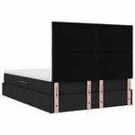 Casa si Gradina - Mobilier - Paturi si accesorii - Paturi - Pat cu storage cu saltea Negru 140 x 200 cm Piele artificiala - Infinity.ro