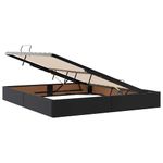 Casa si Gradina - Mobilier - Paturi si accesorii - Paturi - Pat cu storage cu saltea Negru 180 x 200 cm Piele artificiala - Infinity.ro