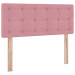 Casa si Gradina - Mobilier - Paturi si accesorii - Paturi - Pat cu storage cu saltea cu headboard Roz 120 x 200 cm Catifea - Infinity.ro