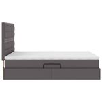 Casa si Gradina - Mobilier - Paturi si accesorii - Paturi - Pat cu storage cu saltea Gri 140 x 190 cm Piele artificiala - Infinity.ro