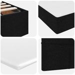 Casa si Gradina - Mobilier - Paturi si accesorii - Paturi - Pat cu storage cu saltea Negru 140 x 200 cm Piele artificiala - Infinity.ro