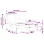 Casa si Gradina - Mobilier - Paturi si accesorii - Paturi - Pat cu storage cu saltea Negru 200 x 200 cm Piele artificiala - Infinity.ro