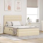 Casa si Gradina - Mobilier - Paturi si accesorii - Paturi - Pat cu storage cu saltea Creme 140 x 200 cm Piele artificiala - Infinity.ro