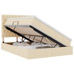 Casa si Gradina - Mobilier - Paturi si accesorii - Paturi - Pat cu storage cu saltea Creme 140 x 200 cm Piele artificiala - Infinity.ro