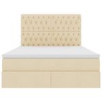 Casa si Gradina - Mobilier - Paturi si accesorii - Paturi - Pat cu storage cu saltea Creme 140 x 200 cm Piele artificiala - Infinity.ro