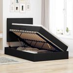 Casa si Gradina - Mobilier - Paturi si accesorii - Paturi - Pat cu storage cu saltea Negru 120 x 200 cm Piele artificiala - Infinity.ro