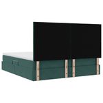 Casa si Gradina - Mobilier - Paturi si accesorii - Paturi - Pat cu saltea si LED Verde inchis 180 x 200 cm Catifea - Infinity.ro