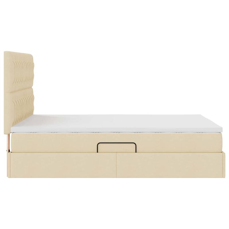 Casa si Gradina - Mobilier - Paturi si accesorii - Paturi - Pat cu storage cu saltea Creme 140 x 200 cm Piele artificiala - Infinity.ro