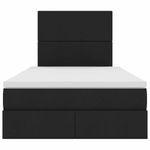 Casa si Gradina - Mobilier - Paturi si accesorii - Paturi - Pat cu storage cu saltea Negru 120 x 200 cm Piele artificiala - Infinity.ro
