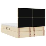 Casa si Gradina - Mobilier - Paturi si accesorii - Paturi - Pat cu storage cu saltea Creme 140 x 200 cm Piele artificiala - Infinity.ro