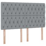 Casa si Gradina - Mobilier - Paturi si accesorii - Paturi - Pat cu storage Gri deschis 140 x 200 cm Piele artificiala - Infinity.ro