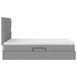 Casa si Gradina - Mobilier - Paturi si accesorii - Paturi - Pat cu storage Gri deschis 140 x 200 cm Piele artificiala - Infinity.ro