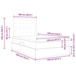 Casa si Gradina - Mobilier - Paturi si accesorii - Paturi - Pat cu storage Gri inchis 120 x 190 cm Piele artificiala - Infinity.ro