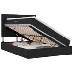 Casa si Gradina - Mobilier - Paturi si accesorii - Paturi - Pat cu storage cu saltea Negru 140 x 190 cm Piele artificiala - Infinity.ro