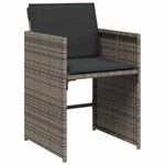 Casa si Gradina - Gradina si terasa - Mobilier exterior - Scaune si sezlonguri gradina - Set de masa pentru gradina 9 pcs Gri poliratan - Infinity.ro