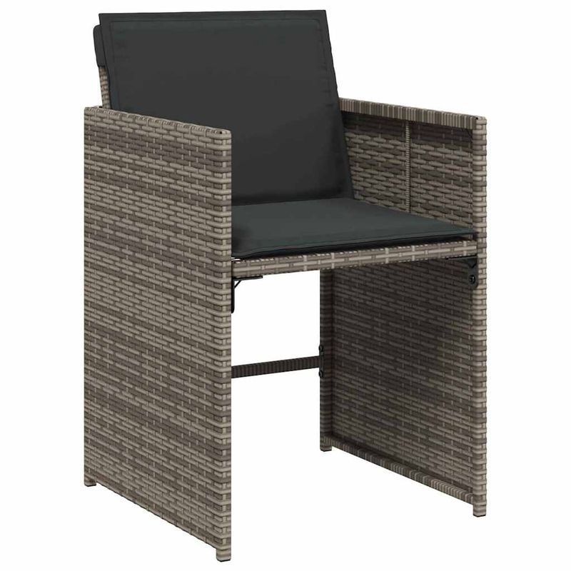 Casa si Gradina - Gradina si terasa - Mobilier exterior - Scaune si sezlonguri gradina - Set de masa pentru gradina 9 pcs Gri poliratan - Infinity.ro