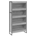 Casa si Gradina - Mobilier - Biblioteci si rafturi - Biblioteci - Dulap pentru carti 2 pcs Gri Sonoma 80 x 30 x 155 cm - Infinity.ro