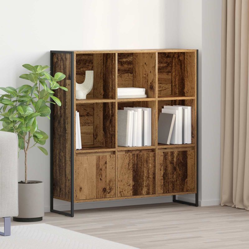 Casa si Gradina - Mobilier - Biblioteci si rafturi - Biblioteci - Dulap pentru carti 2 pcs Lemn Vechi 99,5 x 30 x 108,5 cm - Infinity.ro