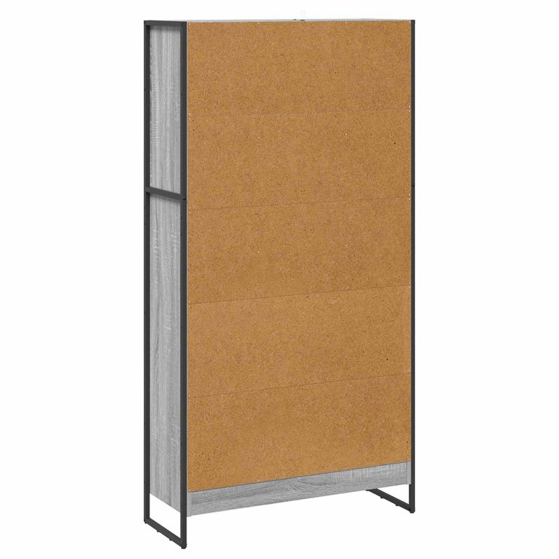 Casa si Gradina - Mobilier - Biblioteci si rafturi - Biblioteci - Dulap pentru carti 2 pcs Gri Sonoma 80 x 30 x 155 cm - Infinity.ro