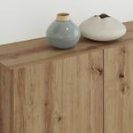 Casa si Gradina - Mobilier - Comode si corpuri - Comode - Cabinet TV Pe perete 4 pcs Stejar Artizanal Lemn compozit - Infinity.ro
