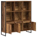 Casa si Gradina - Mobilier - Biblioteci si rafturi - Biblioteci - Dulap pentru carti 2 pcs Lemn Vechi 99,5 x 30 x 108,5 cm - Infinity.ro