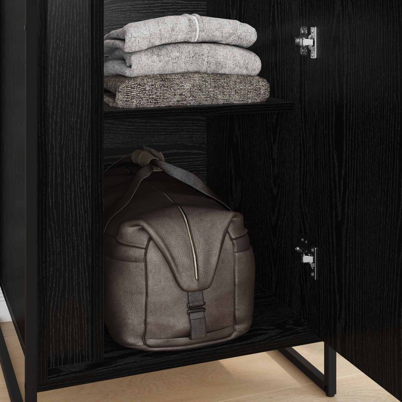 Casa si Gradina - Mobilier - Dulapuri si sifoniere - Dulapuri - Dressing 2 pcs Stejar Negru 50 x 50 x 200 cm Lemn compozit - Infinity.ro
