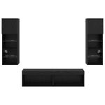 Casa si Gradina - Mobilier - Seturi de mobilier - Seturi living - Unitate TV de Perete Pe perete 6 pcs Stejar Negru Lemn compozit - Infinity.ro