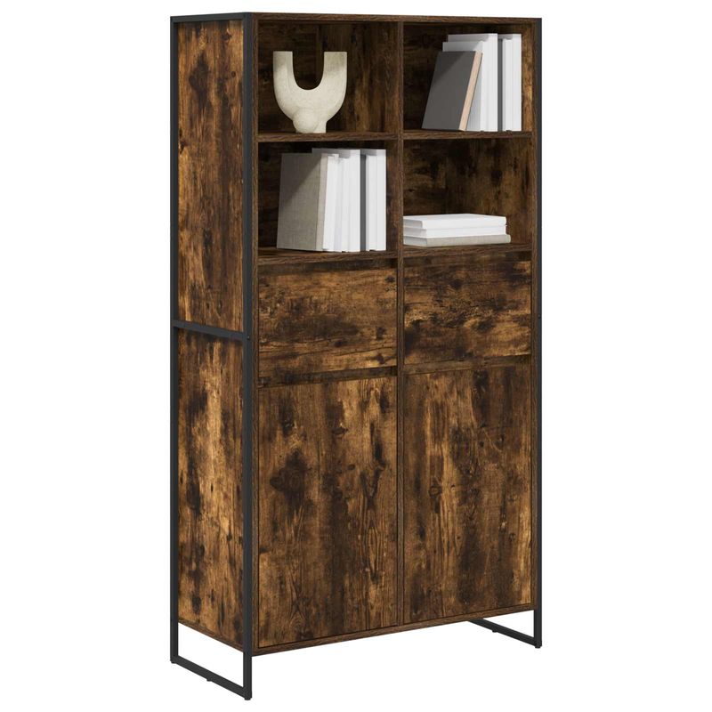 Casa si Gradina - Mobilier - Comode si corpuri - Corpuri bucatarie - Bufet 2 pcs Stejar fumuriu 81 x 36 x 150.5 cm Lemn compozit - Infinity.ro