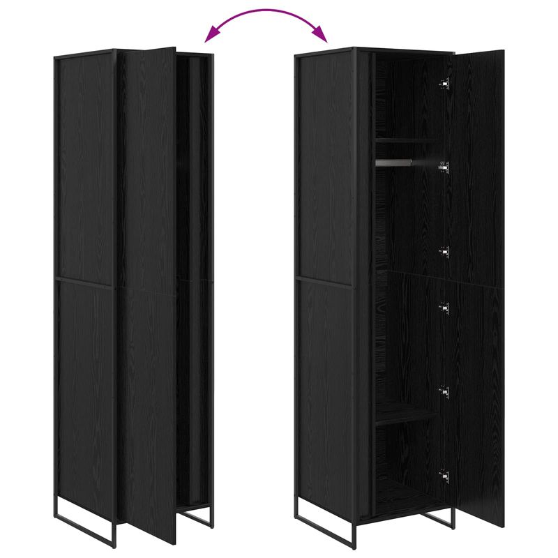 Casa si Gradina - Mobilier - Dulapuri si sifoniere - Dulapuri - Dressing 2 pcs Stejar Negru 50 x 50 x 200 cm Lemn compozit - Infinity.ro