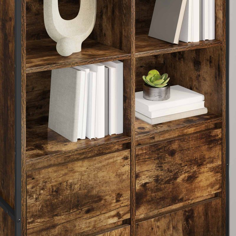 Casa si Gradina - Mobilier - Comode si corpuri - Corpuri bucatarie - Bufet 2 pcs Stejar fumuriu 81 x 36 x 150.5 cm Lemn compozit - Infinity.ro