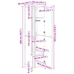 Casa si Gradina - Mobilier - Dulapuri si sifoniere - Dulapuri - Dressing cu usa 2 pcs Lemn Vechi 50 x 50 x 200 cm Lemn compozit - Infinity.ro