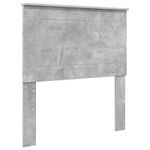 Casa si Gradina - Mobilier - Paturi si accesorii - Paturi - Cadru de pat Gri beton si argintiu 75 x 190 cm Lemn compozit - Infinity.ro