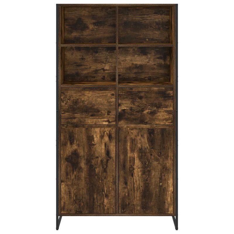 Casa si Gradina - Mobilier - Comode si corpuri - Corpuri bucatarie - Bufet 2 pcs Stejar fumuriu 81 x 36 x 150.5 cm Lemn compozit - Infinity.ro