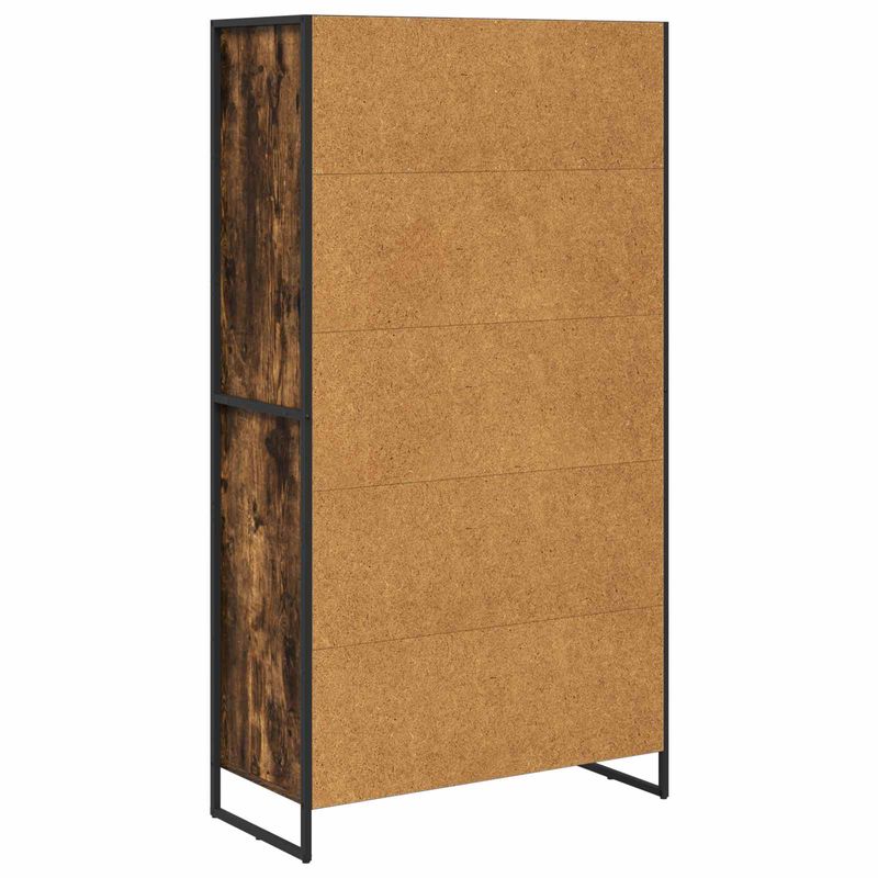 Casa si Gradina - Mobilier - Comode si corpuri - Corpuri bucatarie - Bufet 2 pcs Stejar fumuriu 81 x 36 x 150.5 cm Lemn compozit - Infinity.ro