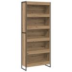 Casa si Gradina - Mobilier - Biblioteci si rafturi - Biblioteci - Dulap pentru carti 2 pcs Stejar artizanal 80 x 30 x 155 cm - Infinity.ro